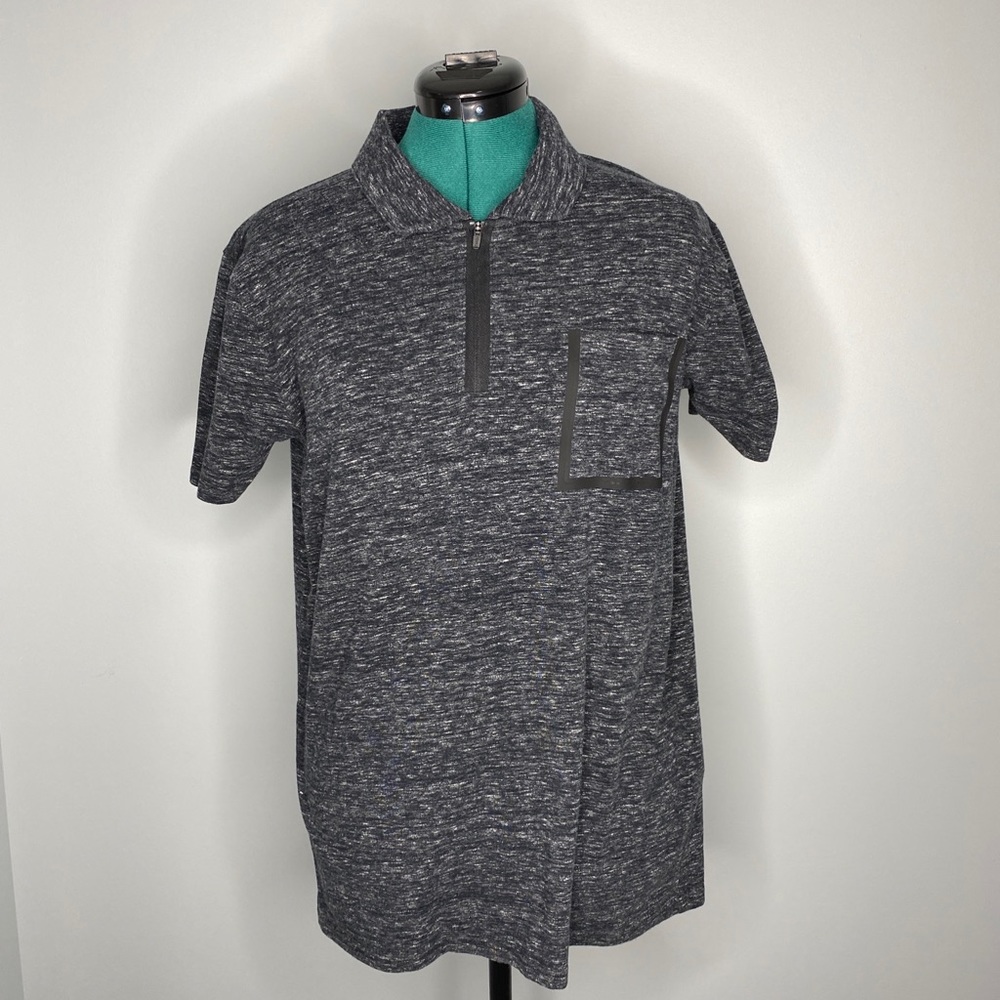 EXPRESS ZIPPED POLO LARGE SHORT SLEEVE